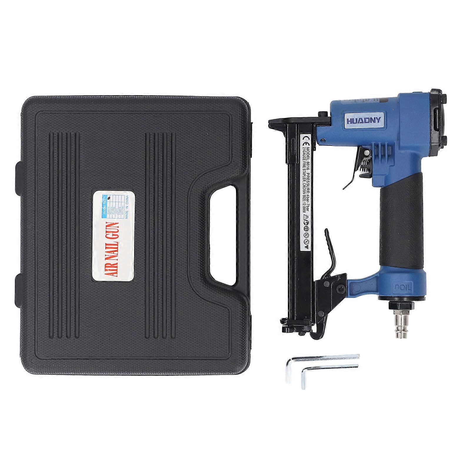 Pneumatic Stapler Kit with 1/4" NPT Inlet Port, Pneumatic Nail Gun for Woodworking Projects with 1/4", 5/16", 3/8", 1/2", 5/8" Staples