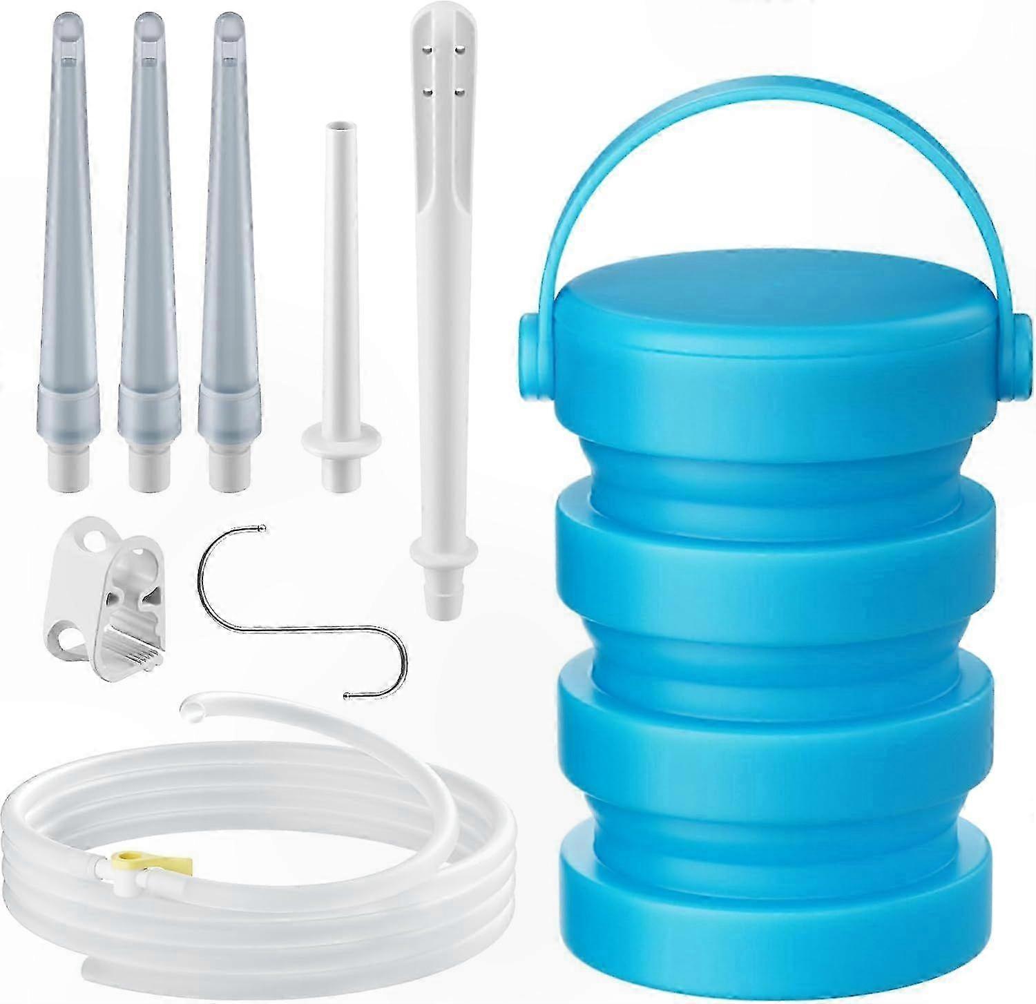 Silicone Collapsible Enema Kit for Colon Health Care Use Portable and Durable Design for Easy Handling and Storage