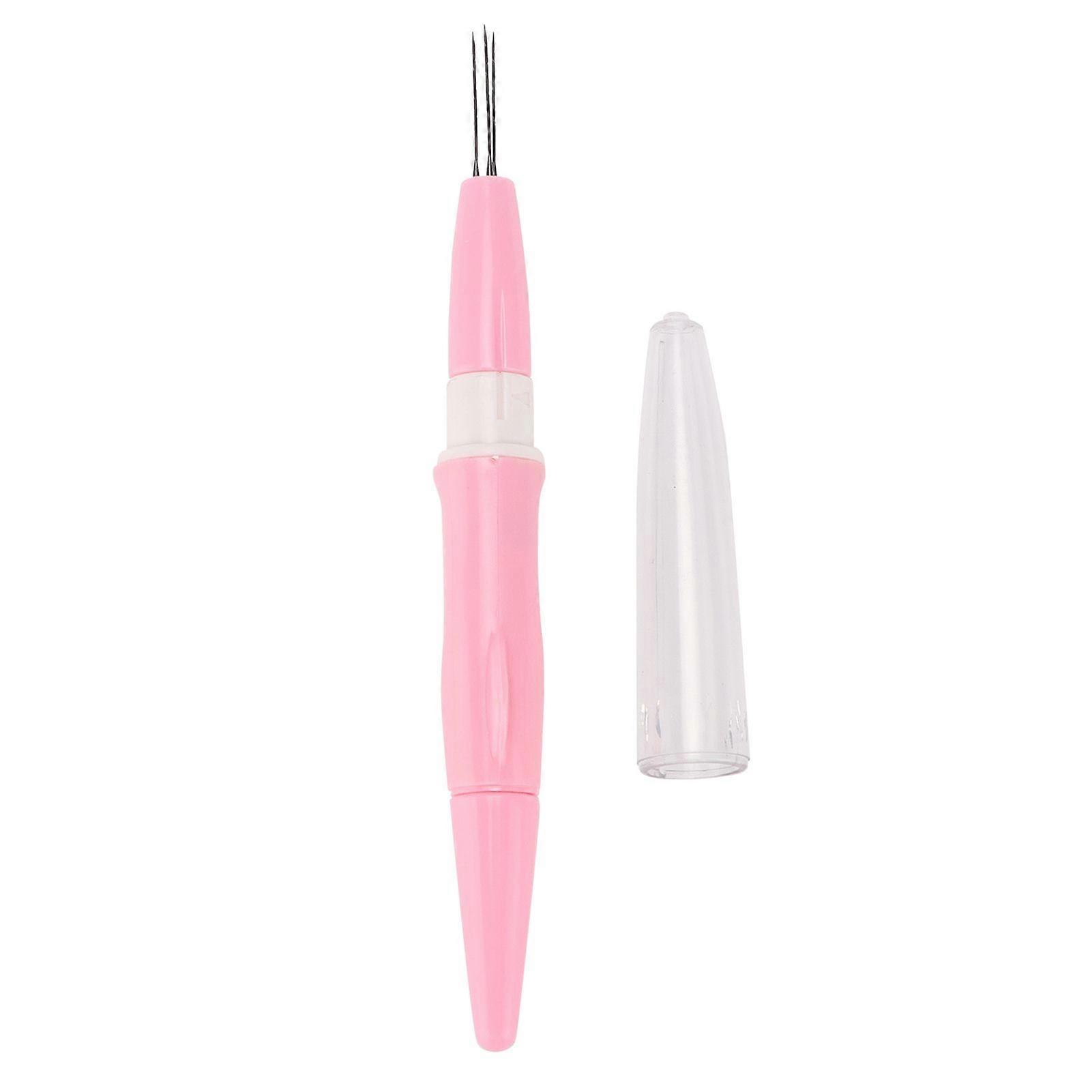 3Needle Felting Pen Comfortable Feel Felt Poke Needle for Household Use DIY StuffPink