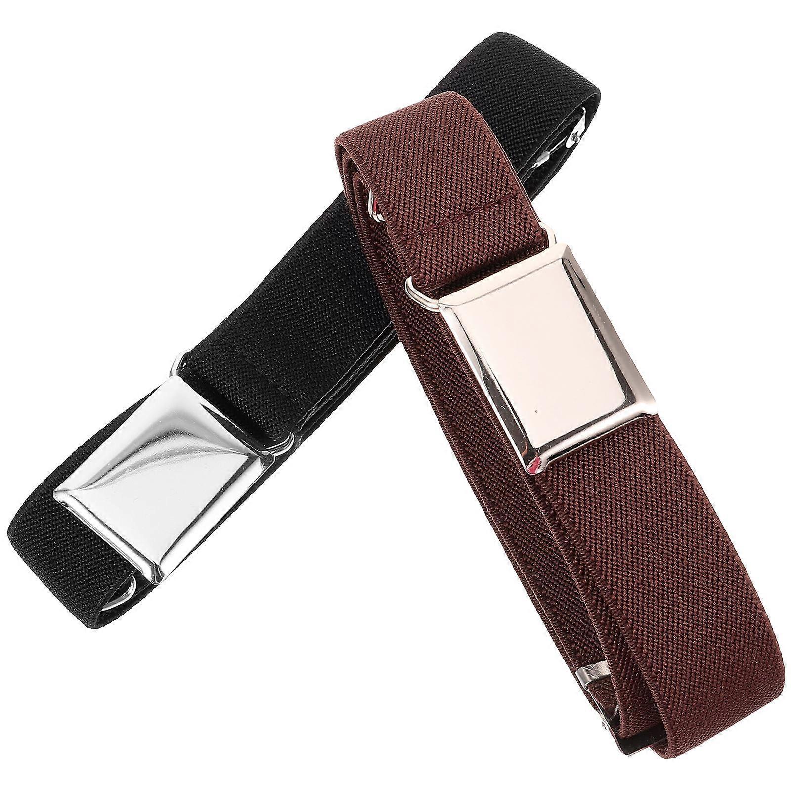 Elastic Belt for Boys Adjustable Waist Belt for Pants 2Pcs Children
