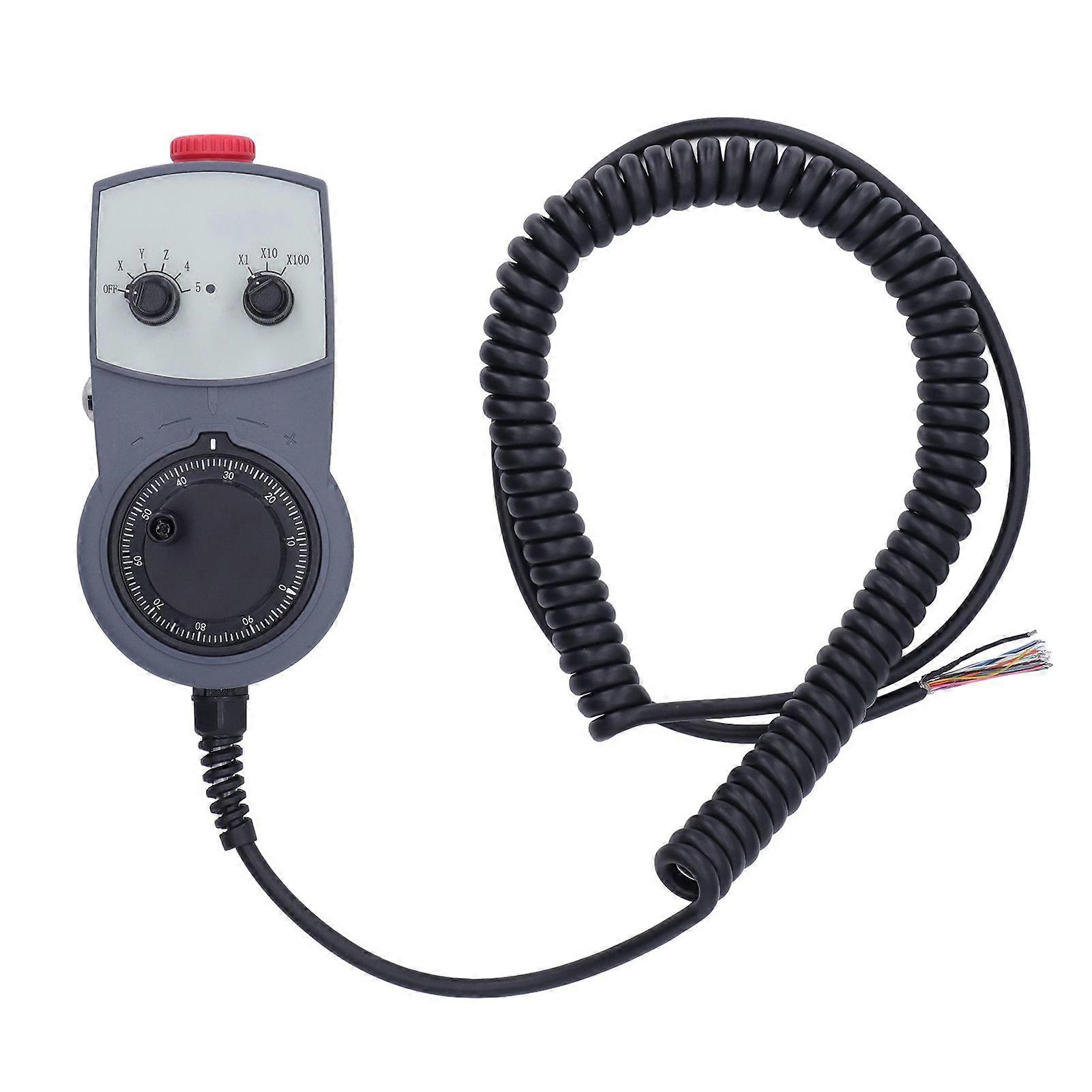 Electronic Handwheel CNC Controller PLC Processor Harness Direct Connection with Emergency Stop