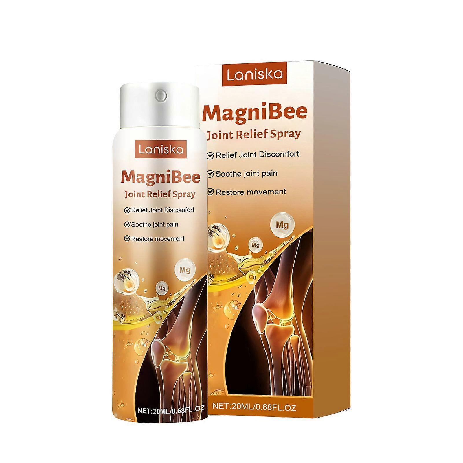 Magnesium Oil Bee Venom Joint Spray, Professional Magnesium Joint Oil, 20ML Bee Venom Joint and Bone Spray for Back, Knee, Hands, Neck