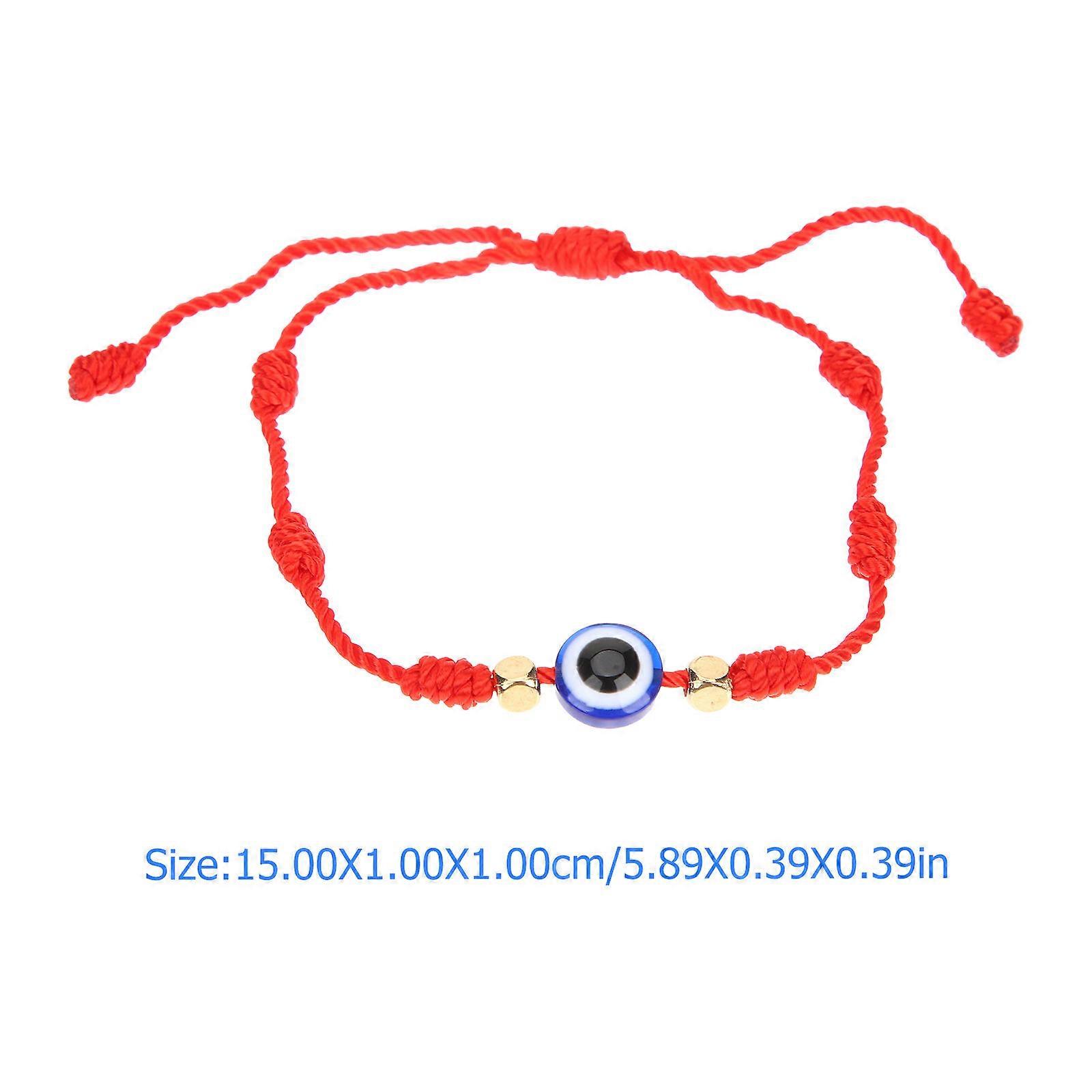 String Evil Eye Bracelet Adjustable Strand Bracelets 20Pcs Handmade for Women