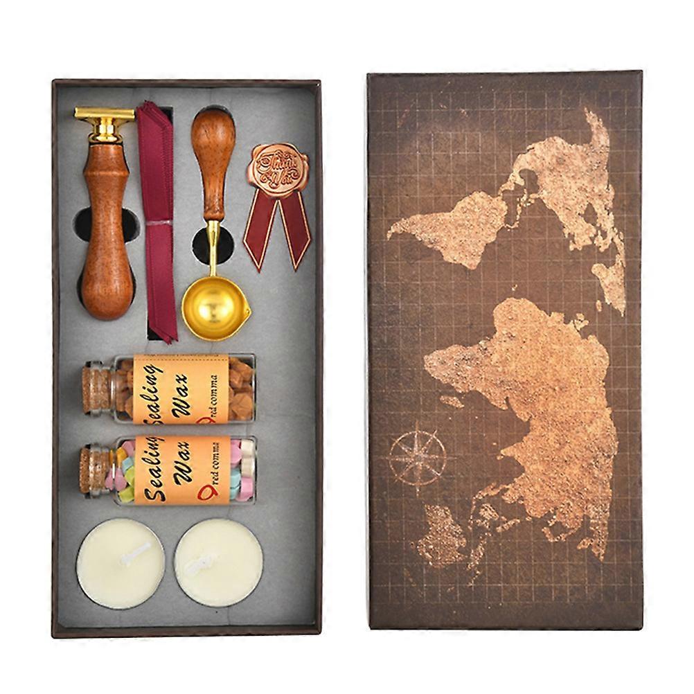 Fire Wax Seal Kit Lovely Style Stamp Set for DIY Decoration with 1Set Accessories