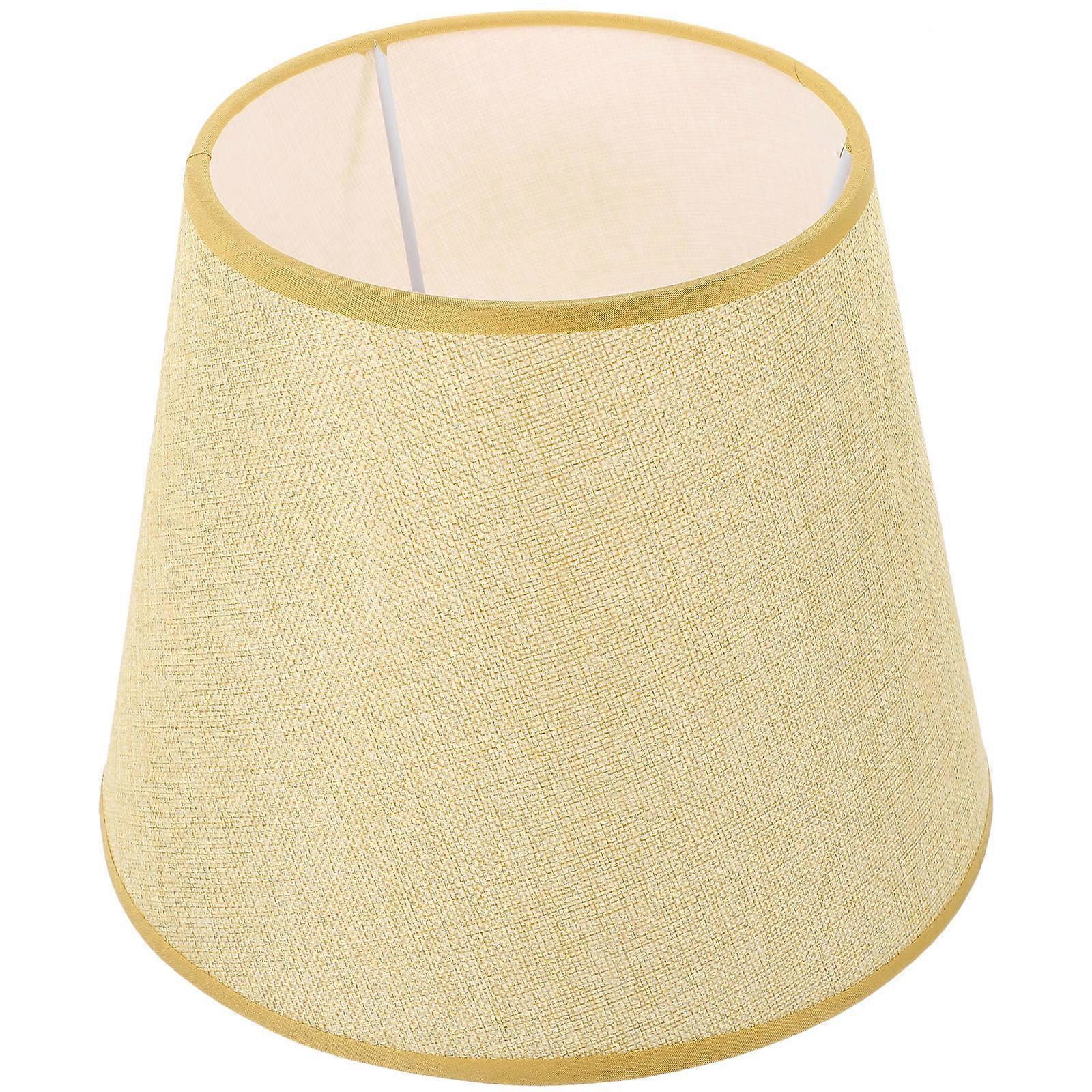 Fabric Lamp Shades for Bedside Lamp Replacement 2Pcs Light Yellow Covers