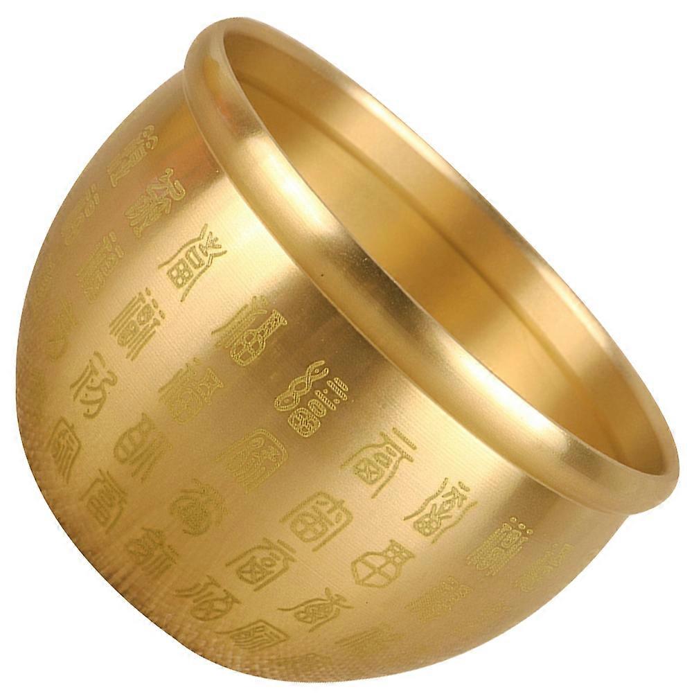 Bowl for Wealth Luck Use 2Pcs Copper Table Centerpiece