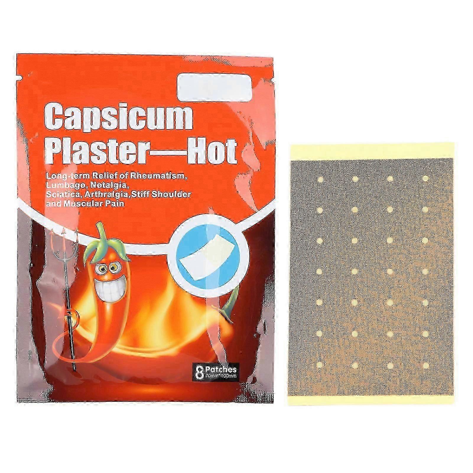 Sumifun 8pcs Hot Capsicum Plaster Pain Relief Patches For Joints Back Shoulder Arm Relaxing