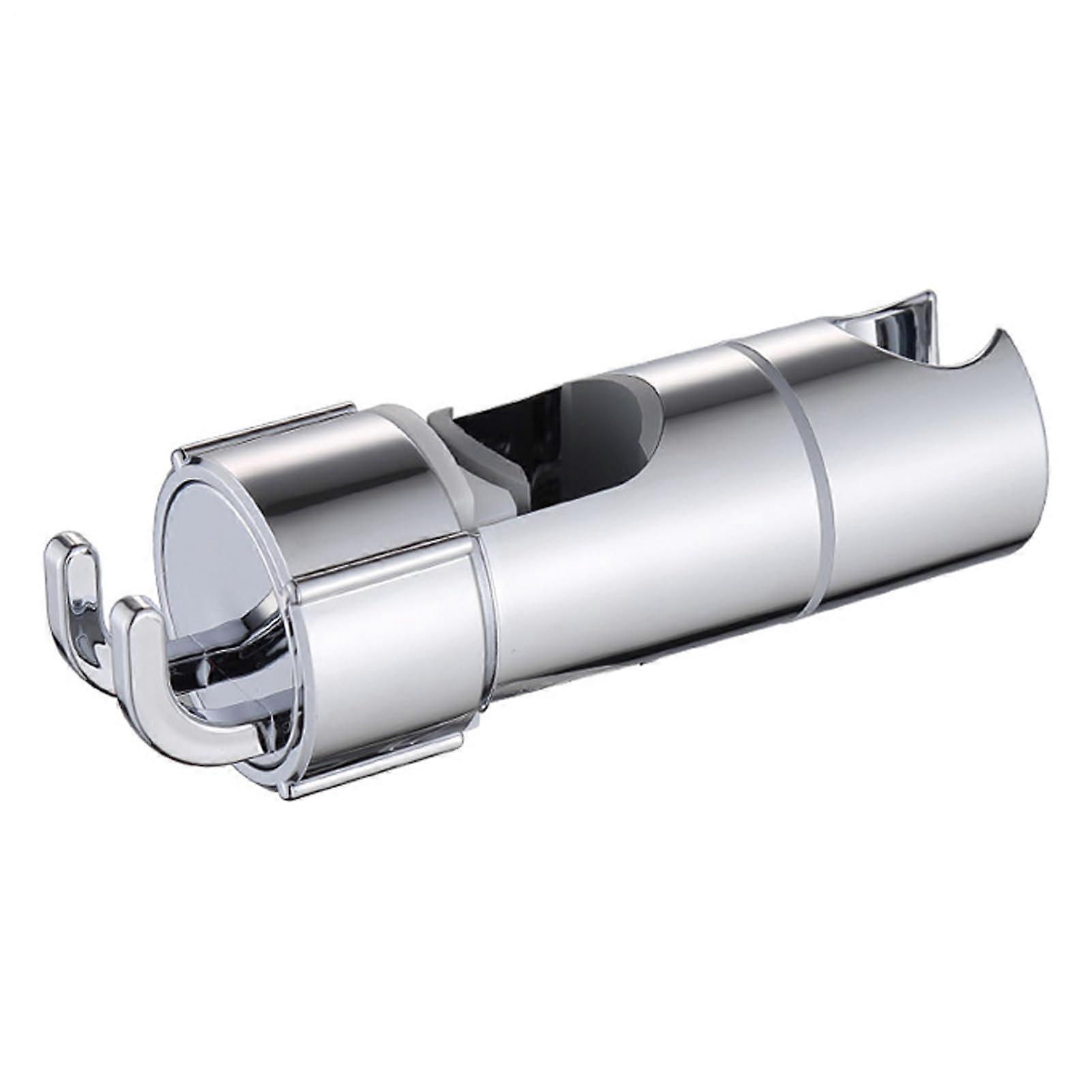 Adjustable Shower Head Holder, 360 Rail Bracket, Wall Mount, Rotating Clamp, Sprayer Cradle, Handheld Support, Silver