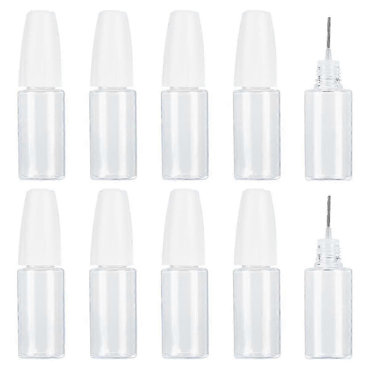 20pcs Precision Tip Applicator Bottles, 10ml/0.34oz Dispensing Needle Bottle Pet Empty Glue Bottle