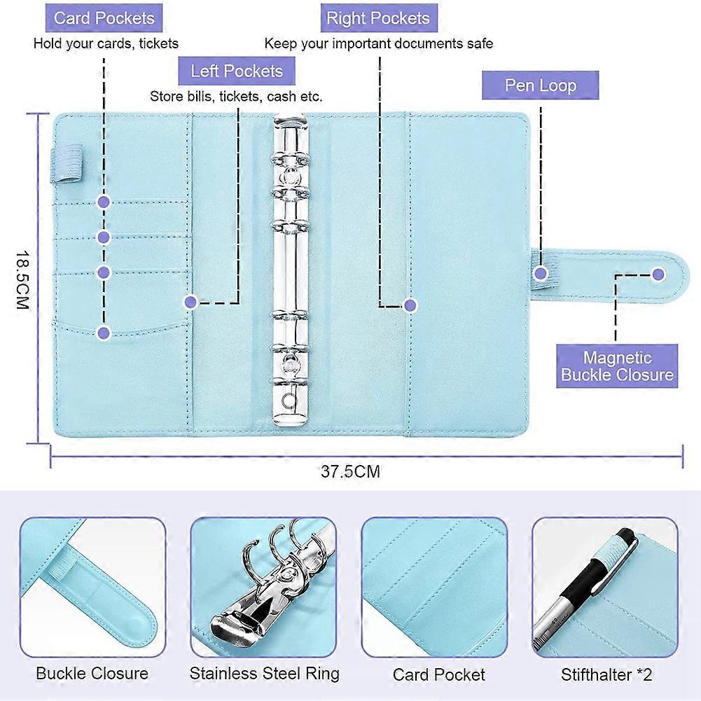 A6 Budget Binder,A6 Money Organizer for Cash, Budget Binder with Cash Envelopes, Budget Envelopes Or