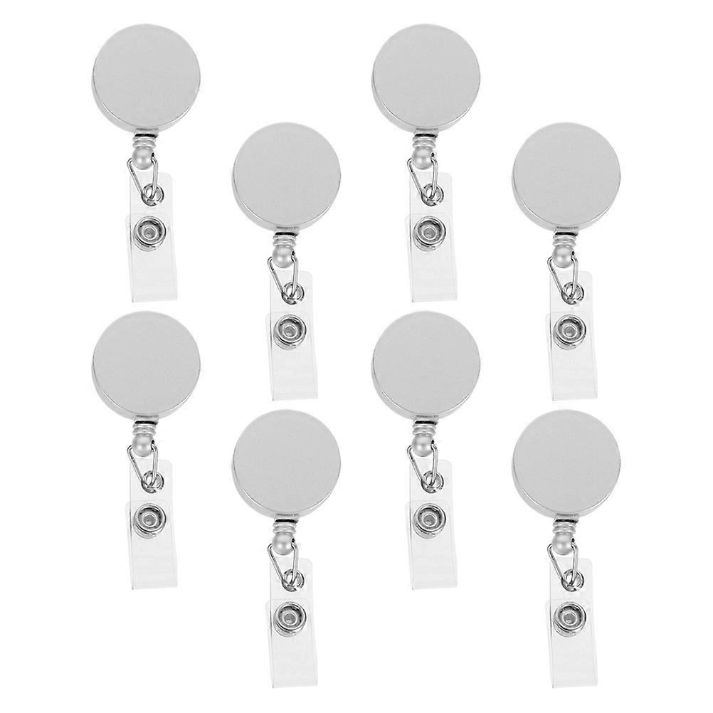 Retractable Badge Reel Workplace Badge Holders for Outdoor Use 8Pcs