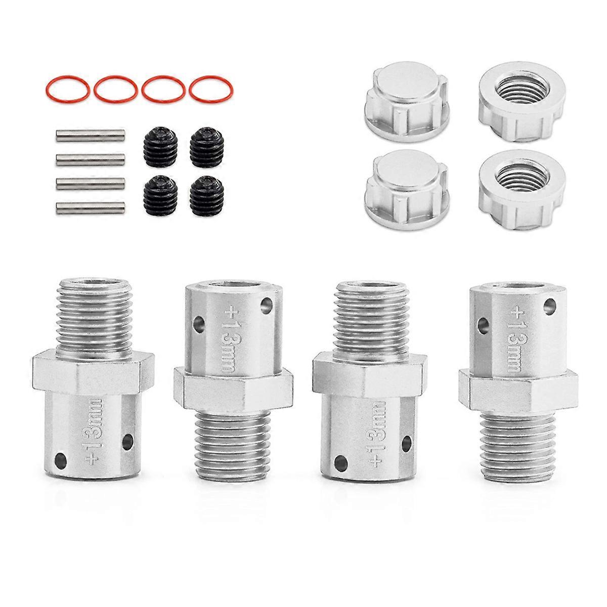 RC Car Upgrade 13mm Connector Kit for Arrma1/8Kraton Silver