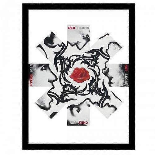 Red Hot Chili Peppers Rose Framed Poster