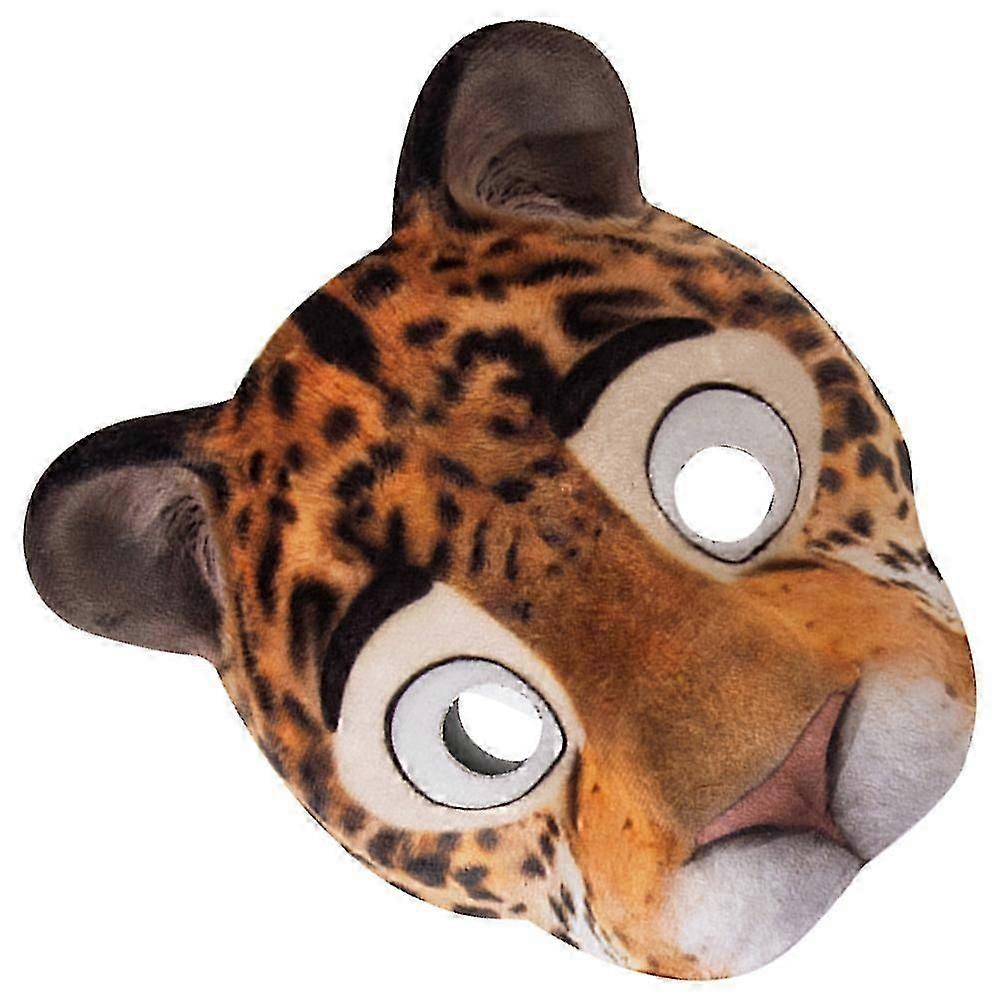 animal mask for cosplay party leopard design 3pcs half face