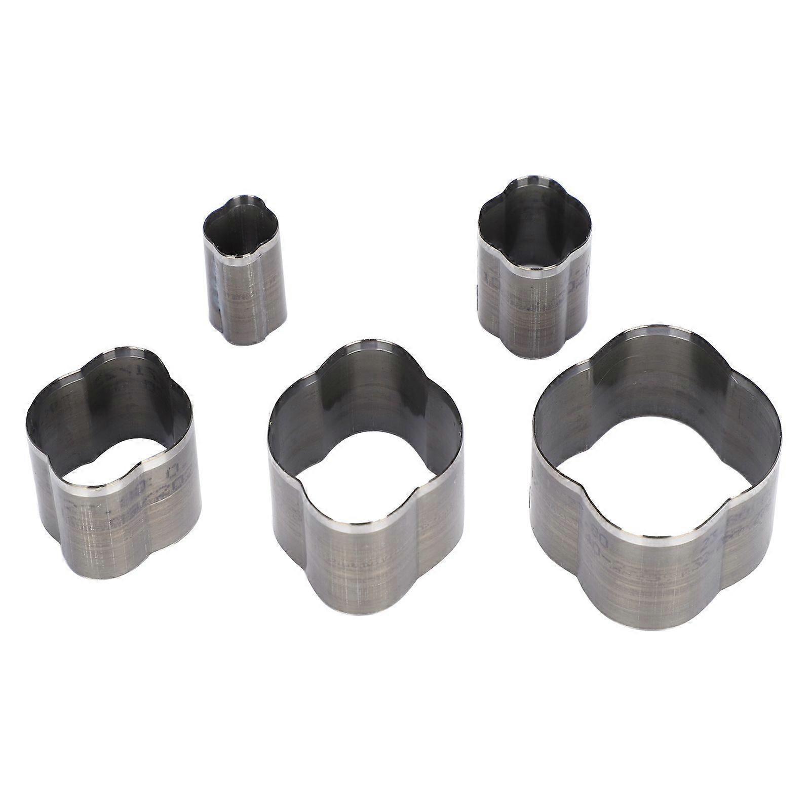 5Pcs Leather Die Cutter Punching Geometric Shapes Cutting Mold DIY HandMade Craft Tool