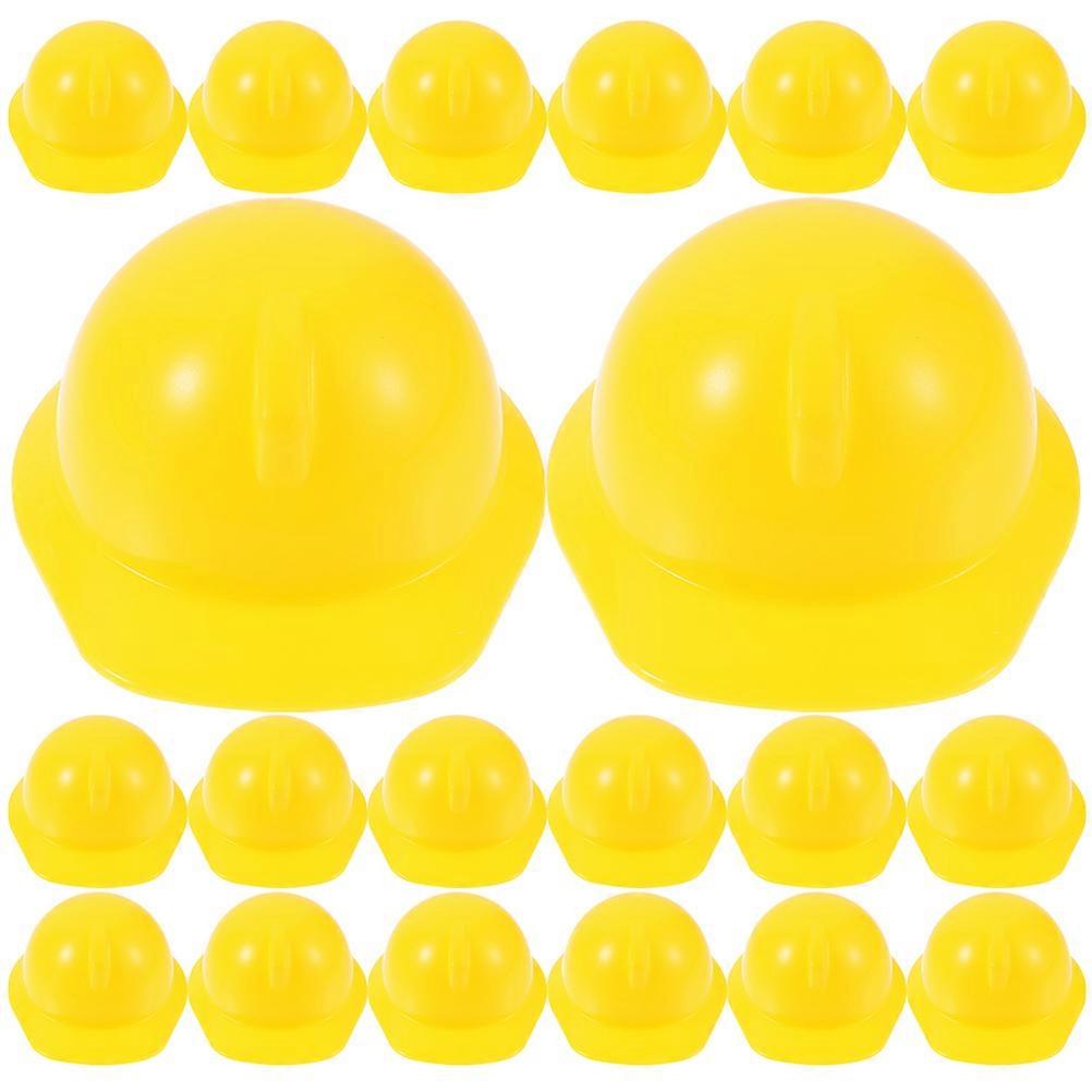 Plastic Miniature Dolls Hard Hat Useful Construction 80Pcs