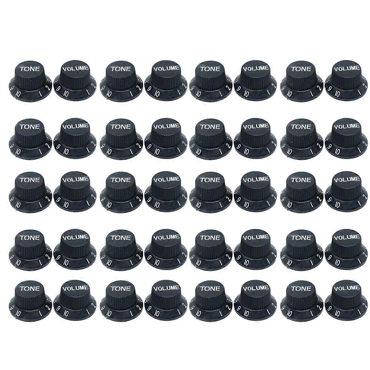 Black Speed Control Knob 2T1V Guitar Knob Set Electric Guitar Parts