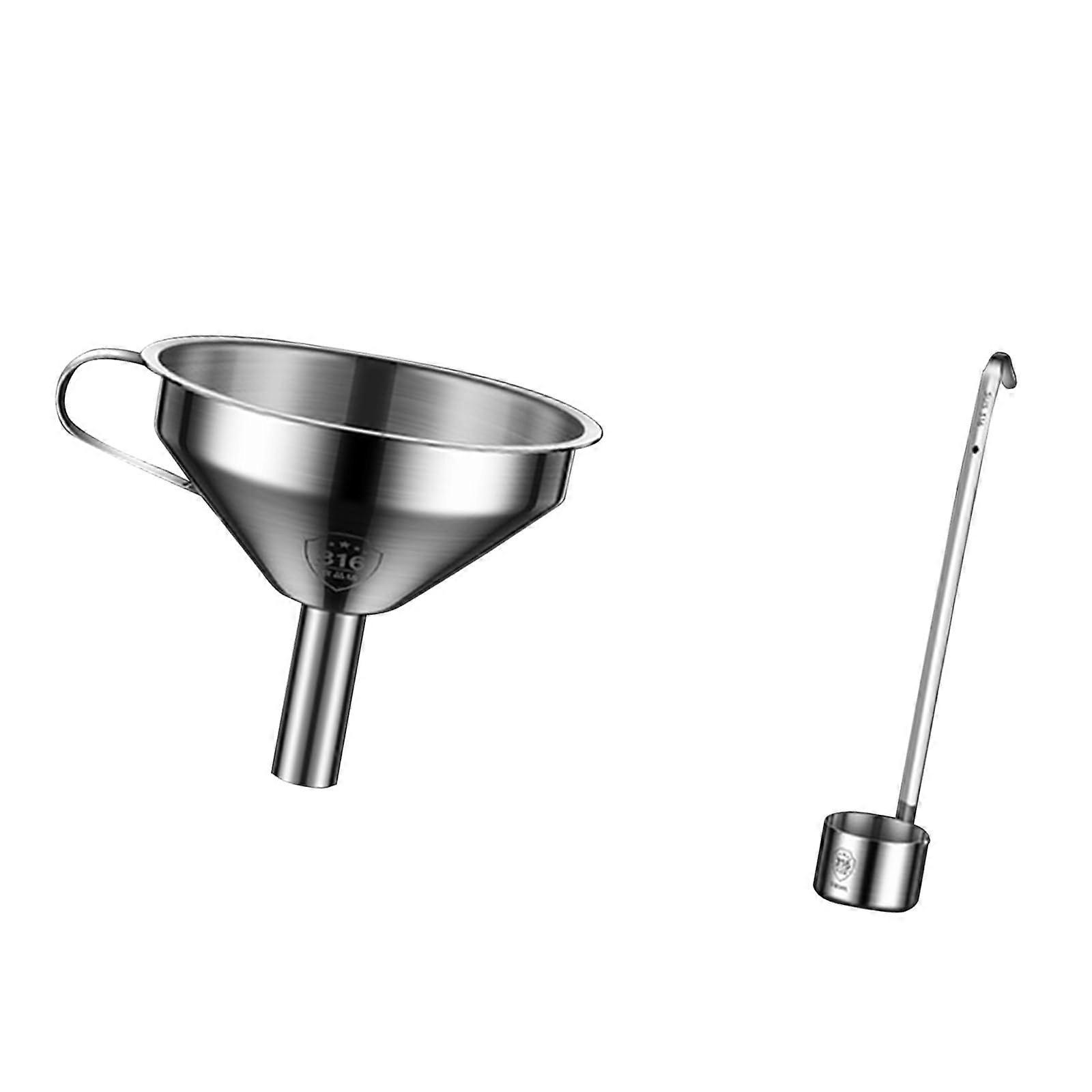 MultiPurpose Funnel Essential Oil With Stainless Steel Strainer For Cooking And Wine Scoop Strainer