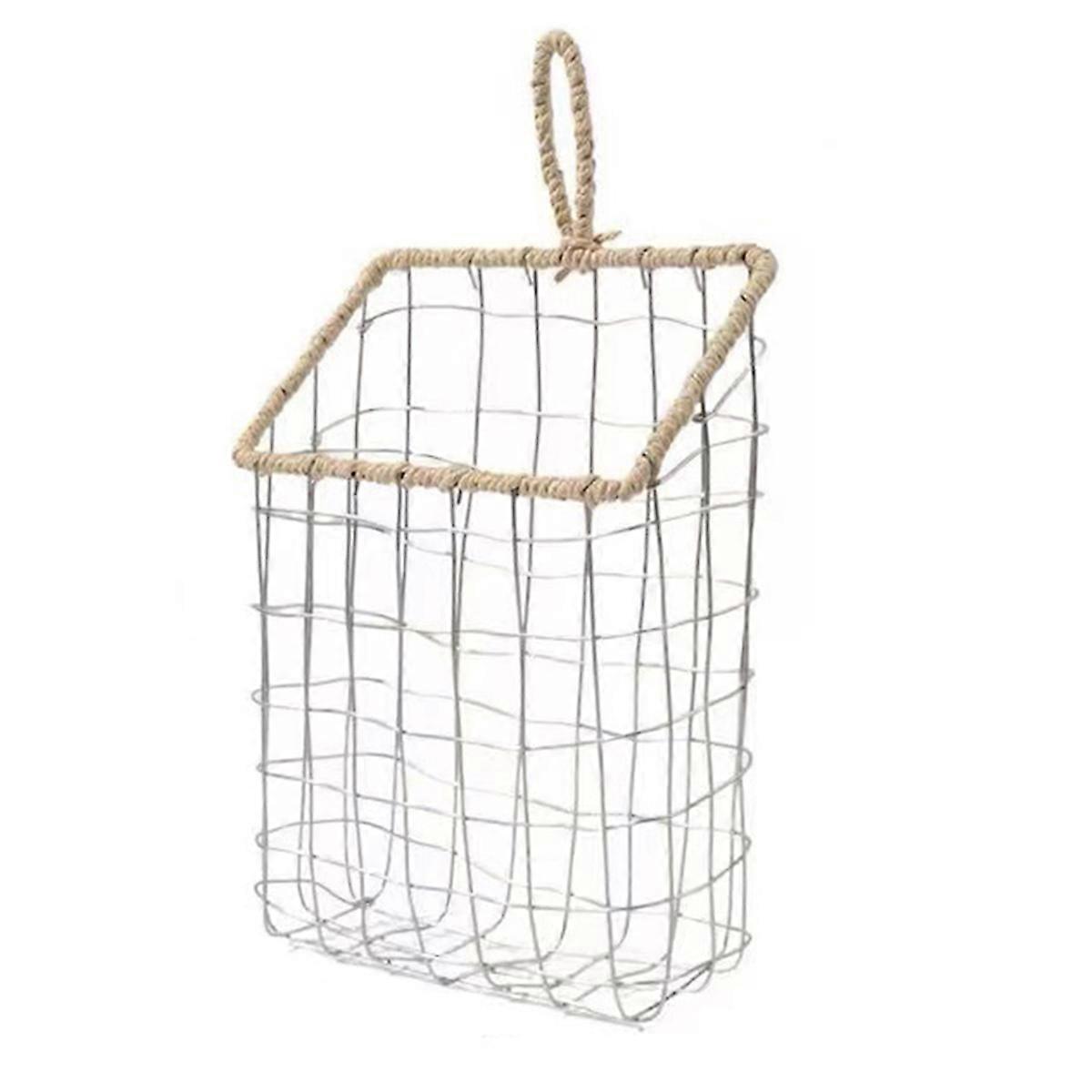 Wrought Iron Wall Hanging Type Wall Bookshelf Storage Rack B