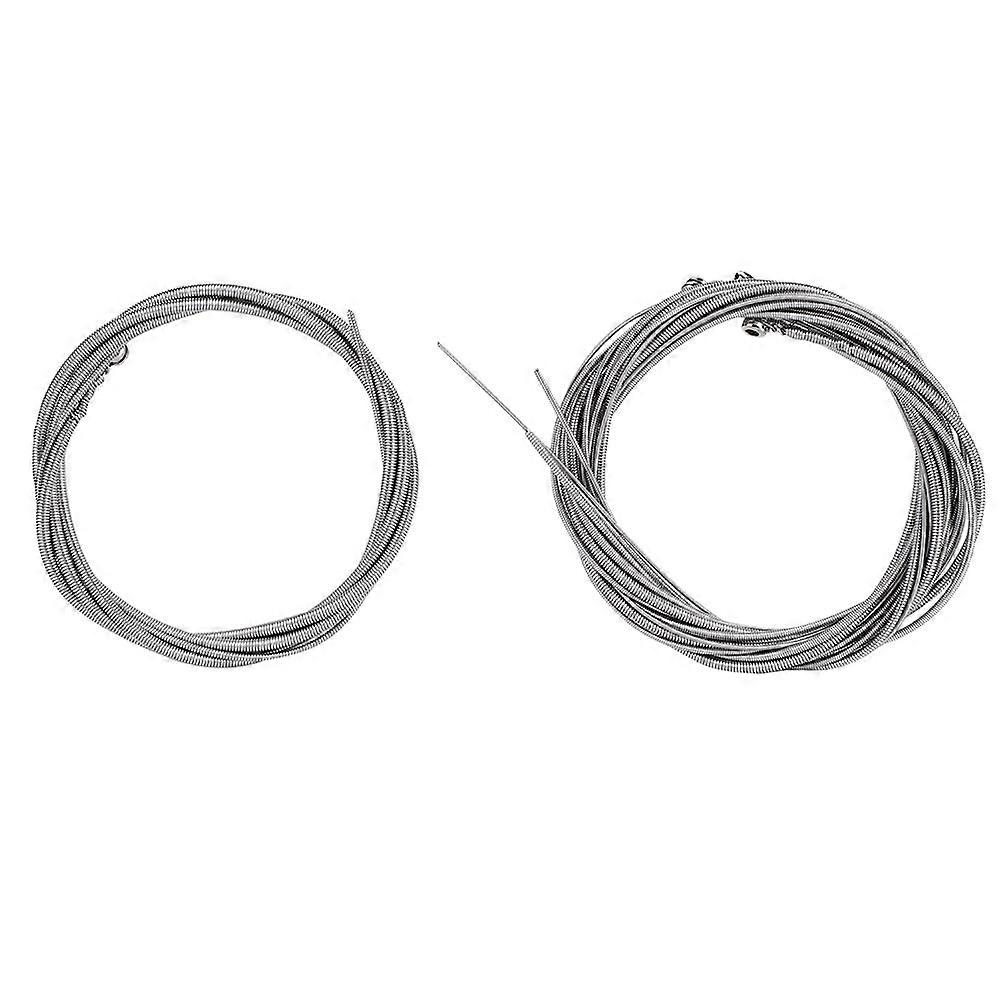 This string set includes 5pcs strings, fit for 5 string bass. It is made of steel which is very soli