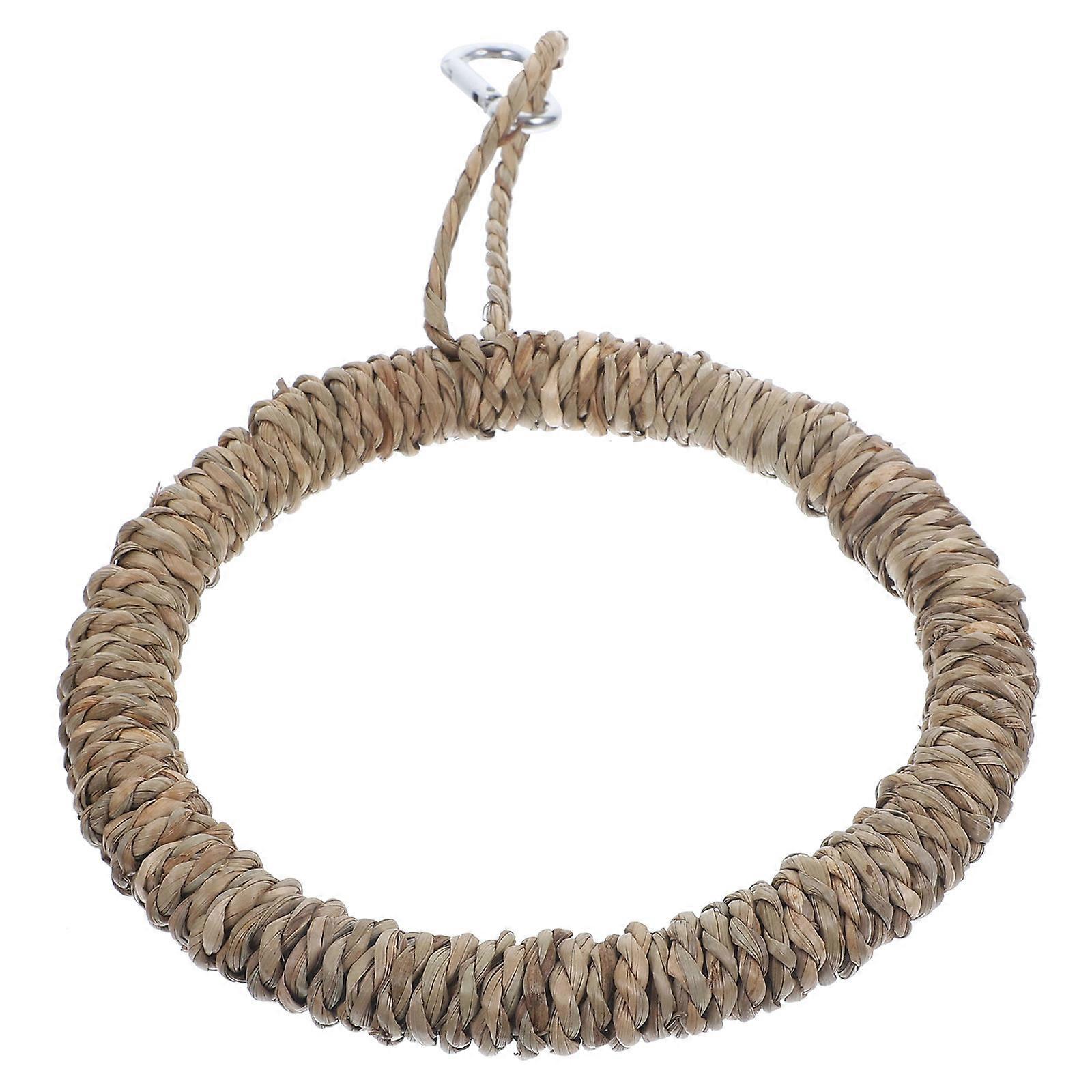 Decorative Bird Stand Ring Toy For Pet Interaction Simple Fresh Style 14.5X23Cm 2Sets