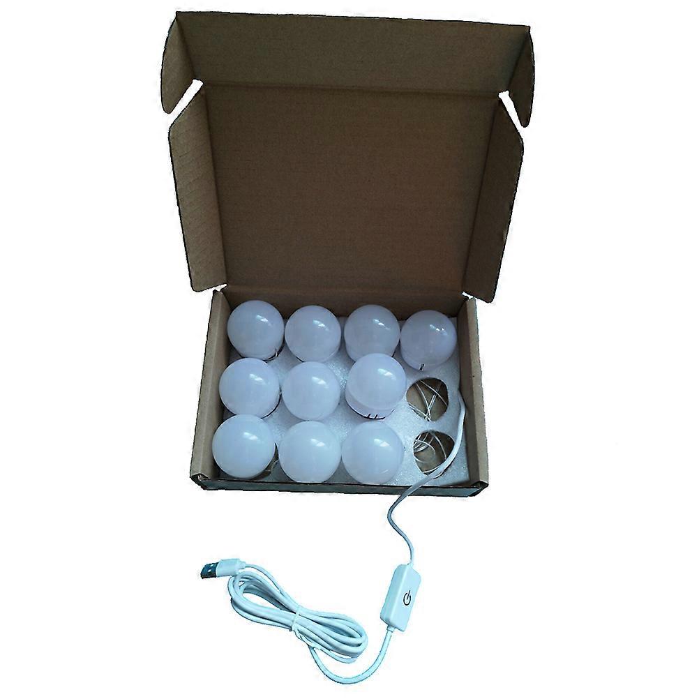 Cosmetic Mirror Light LED Bulbs for Makeup Use 1Set Adjustable Brightness
