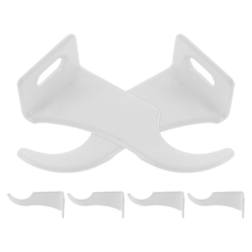 Multifunctional 18 Pcs Hanging Hooks For Radiators And Bathroom Storage In White With Rectangular Style For Efficient Organization