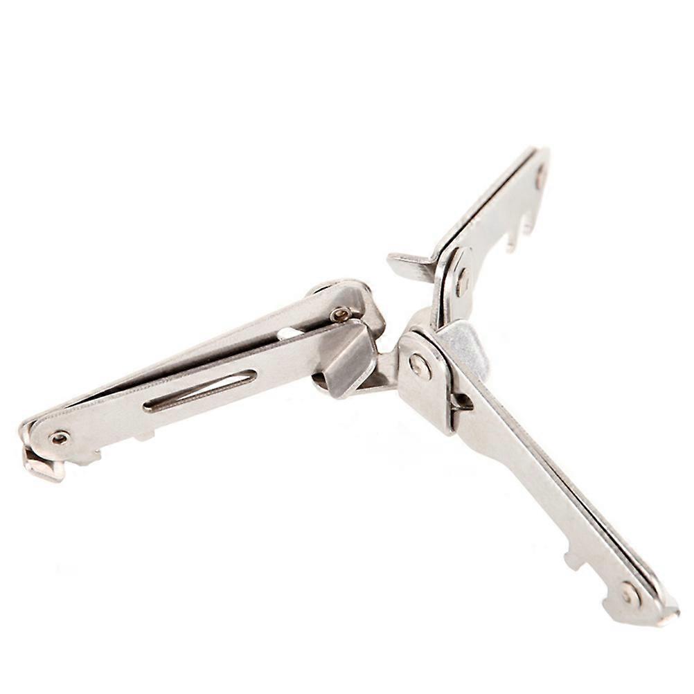 Fixed Rack 2Pcs Triangular Gas Tank Bracket For Camping And Hiking Outdoor Activities In Silver Stainless Steel