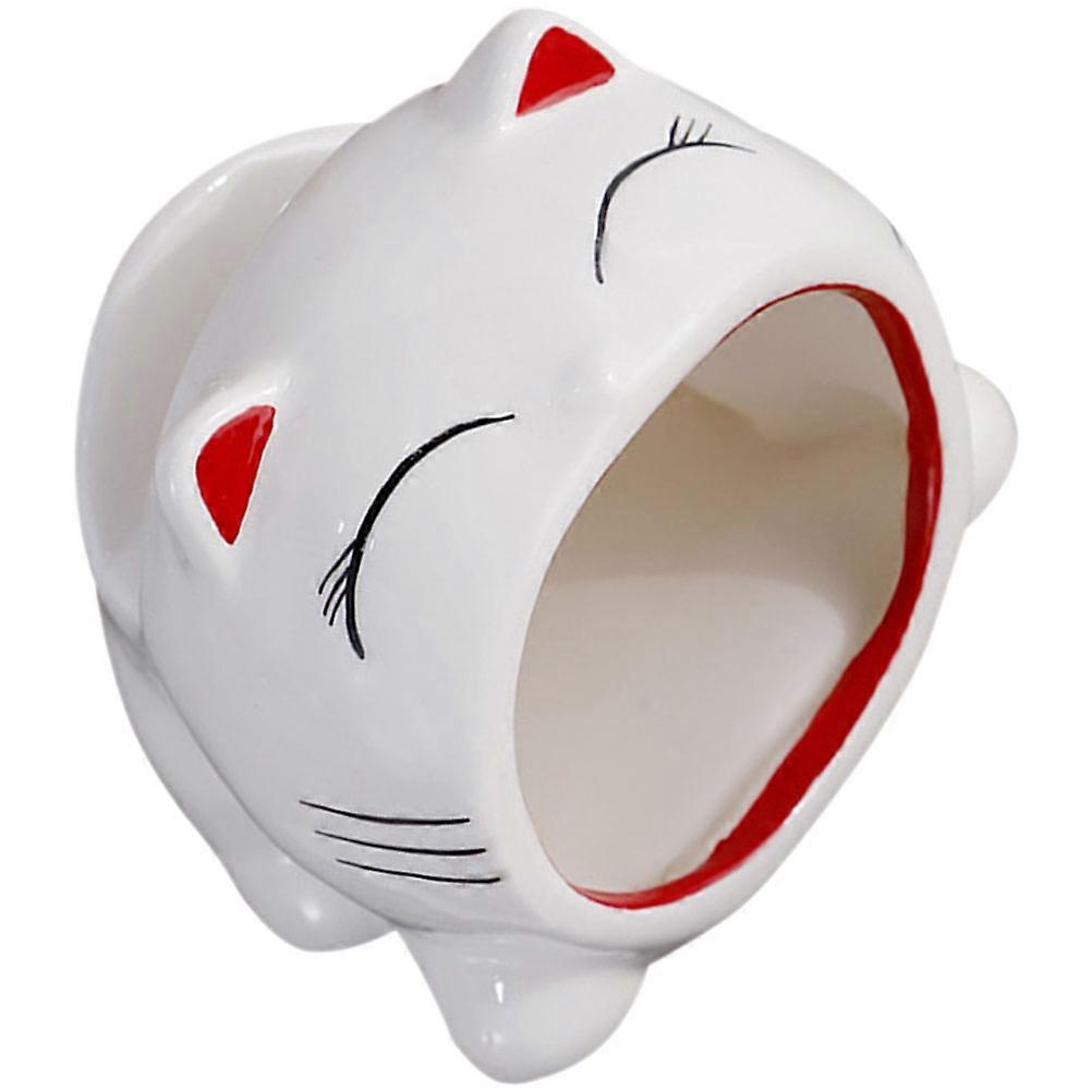 Phone Bracket Ceramic Cat Design for Desktop Use 4Pcs Mobile Stand