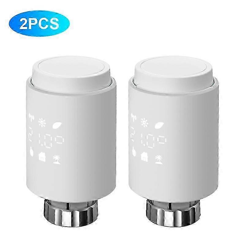 2x Tuya ZigBee3.0 Smartes Heizkrper-Thermostat Valve-Programm Alexa Google Home DE[Smart Radiator Actuator+ ZigBee