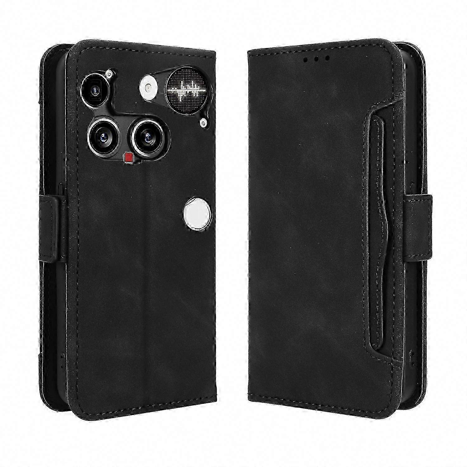 A Leather Wallet Phone Cover Case for the Nothing Phone (3) 5G, featuring Multiple Card Slots for storage
