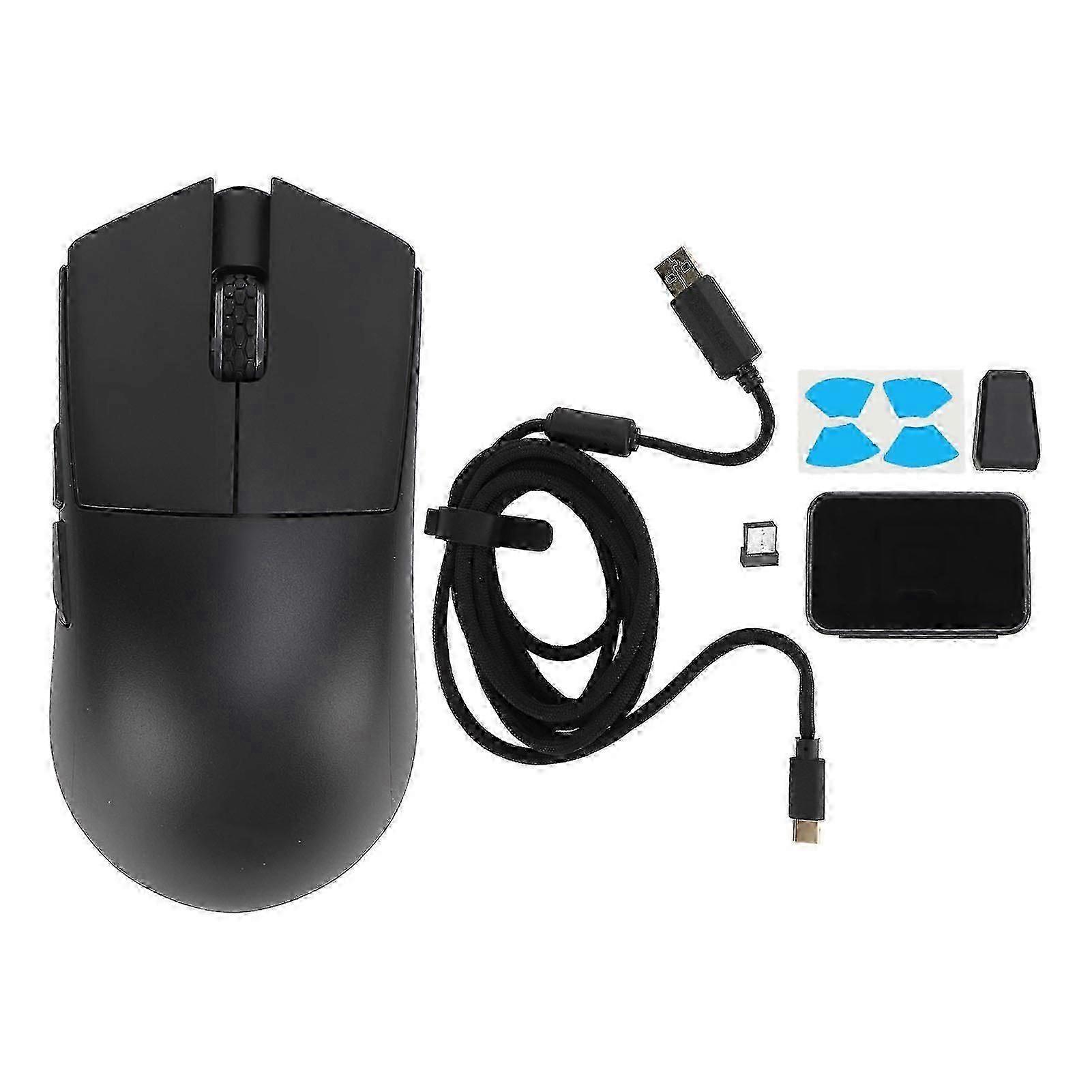 Wired Wireless Mouse for 3395 Optical Sensor 26000 DPI 3 Modes 2.4G Receiver USB C Cable BT Gaming Mouse