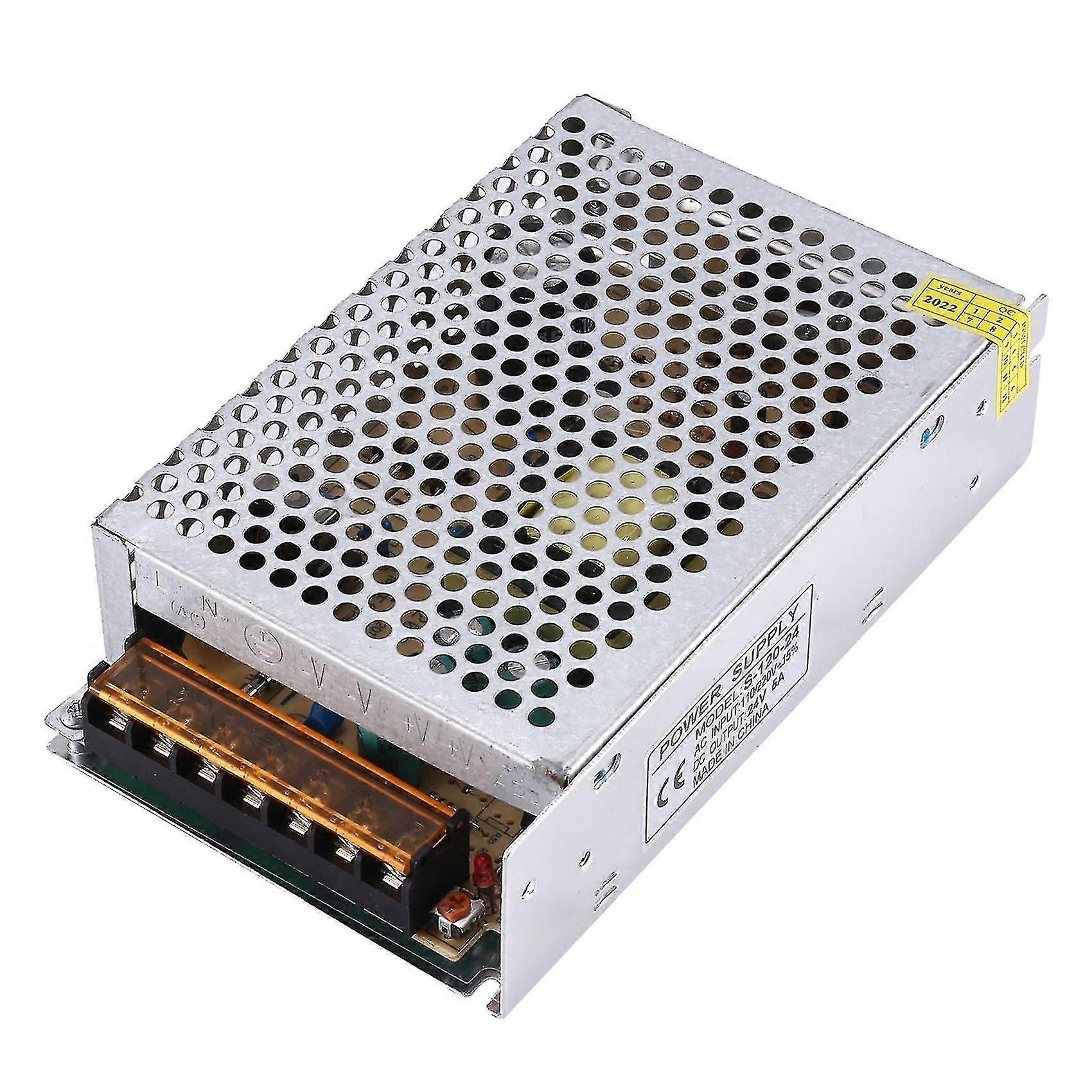 Dc 24v 5a 120W Bytte strømforsyningstransformator Ac-DC strømforsyning AC 110v / 220v til DC 24V Switc