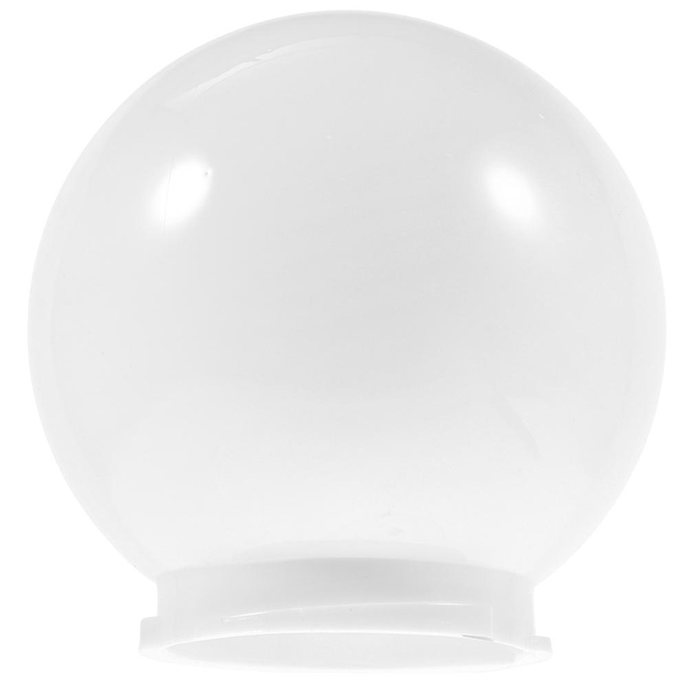 Outdoor White Acrylic Lamp Shades for Globe Light Replacement 2Pcs