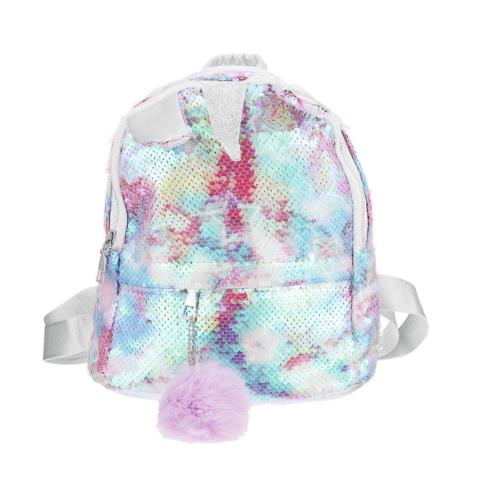 Personality Travel Backpack for Storage Use Unicorn Style 2Pcs
