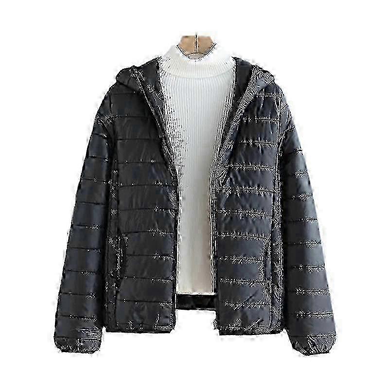 Ultralight Quilted Puffer Jacket for Women Hooded Duck Down Coat for Warmth in Autumn and Winter
