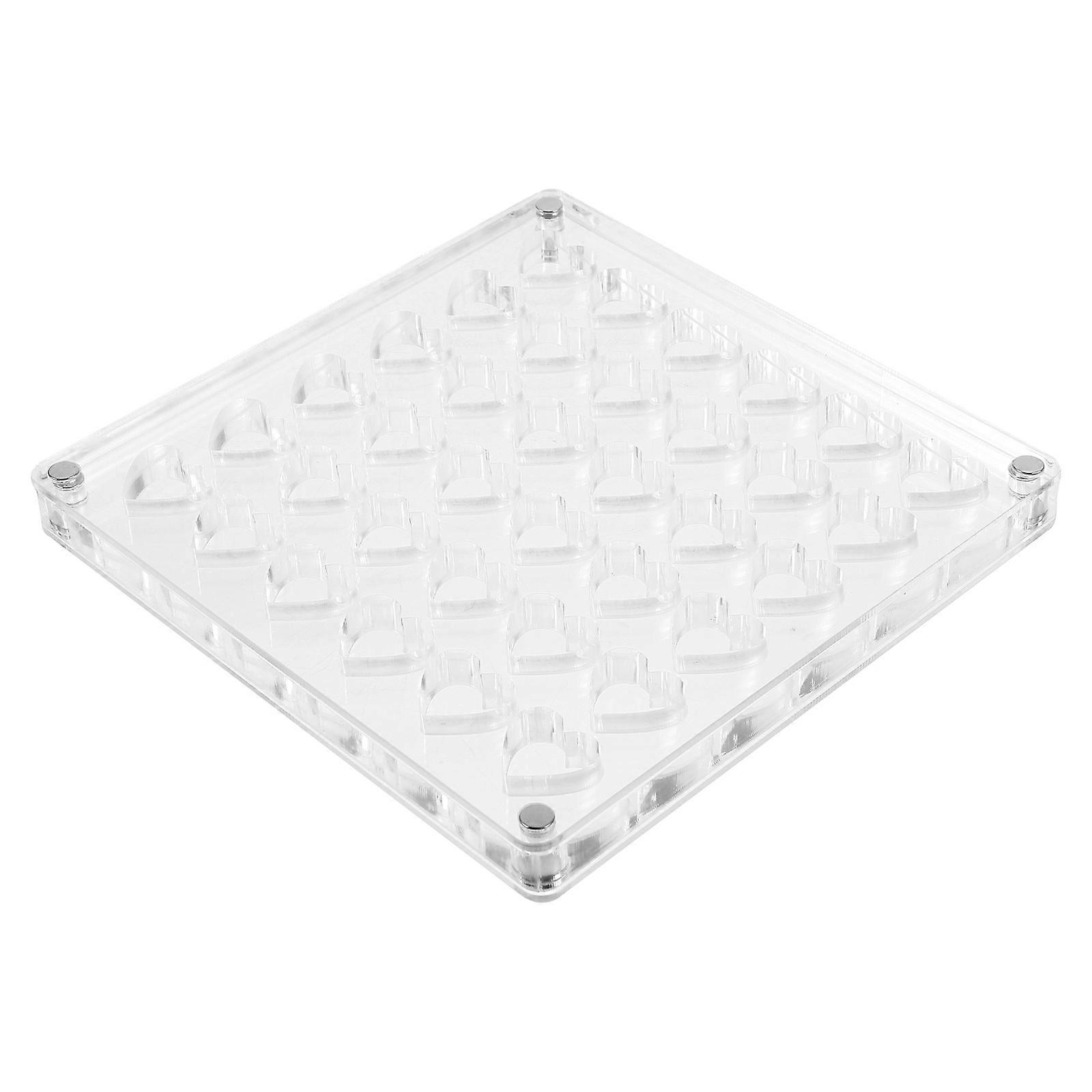 Square Acrylic Seashell Display Box Designed For Collection Display Of Specimens And Trinkets Featuring Simple Design 2Pcs