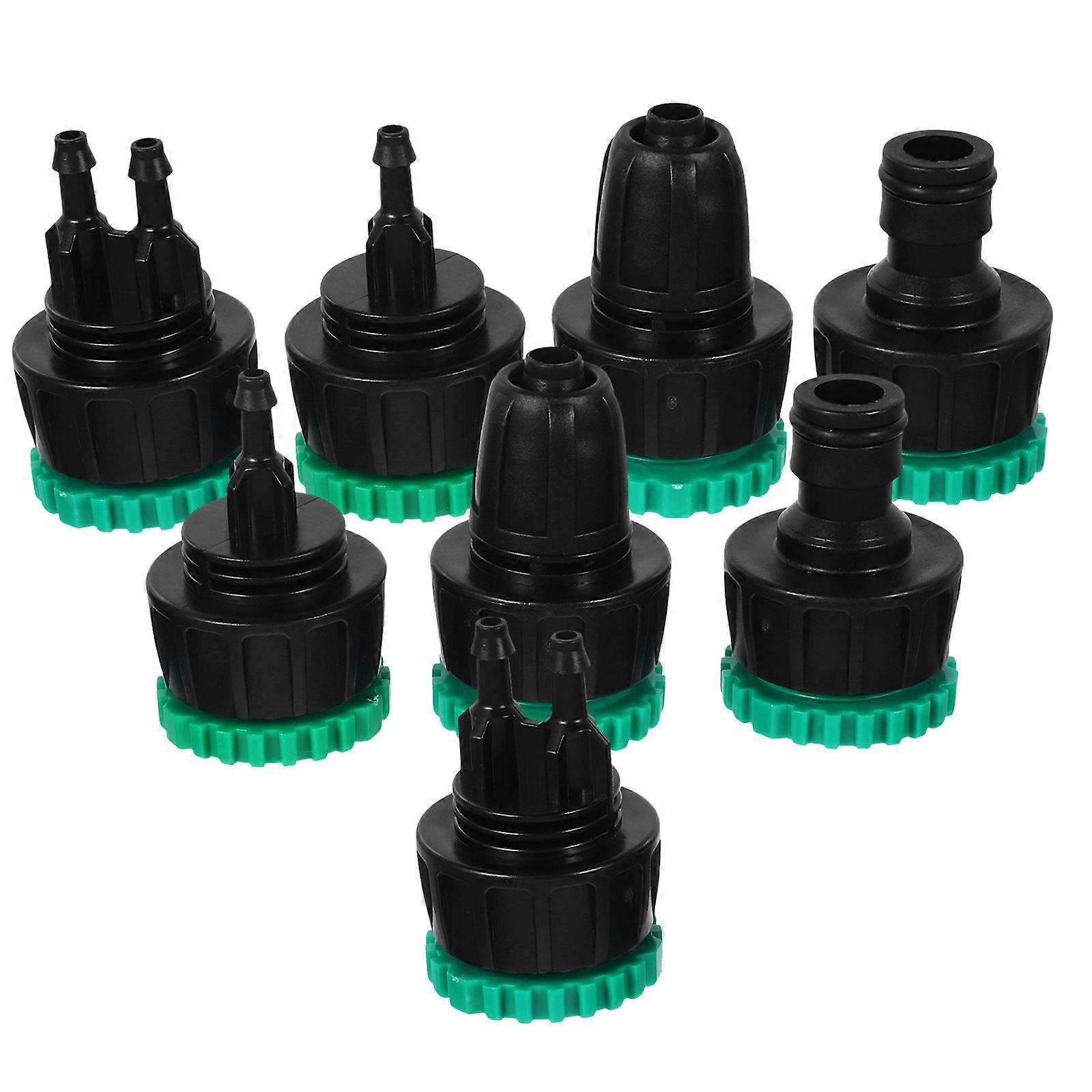 Irrigation Faucet Adapter Kit for Connecting 16Pcs Drip Hose Fittings Black
