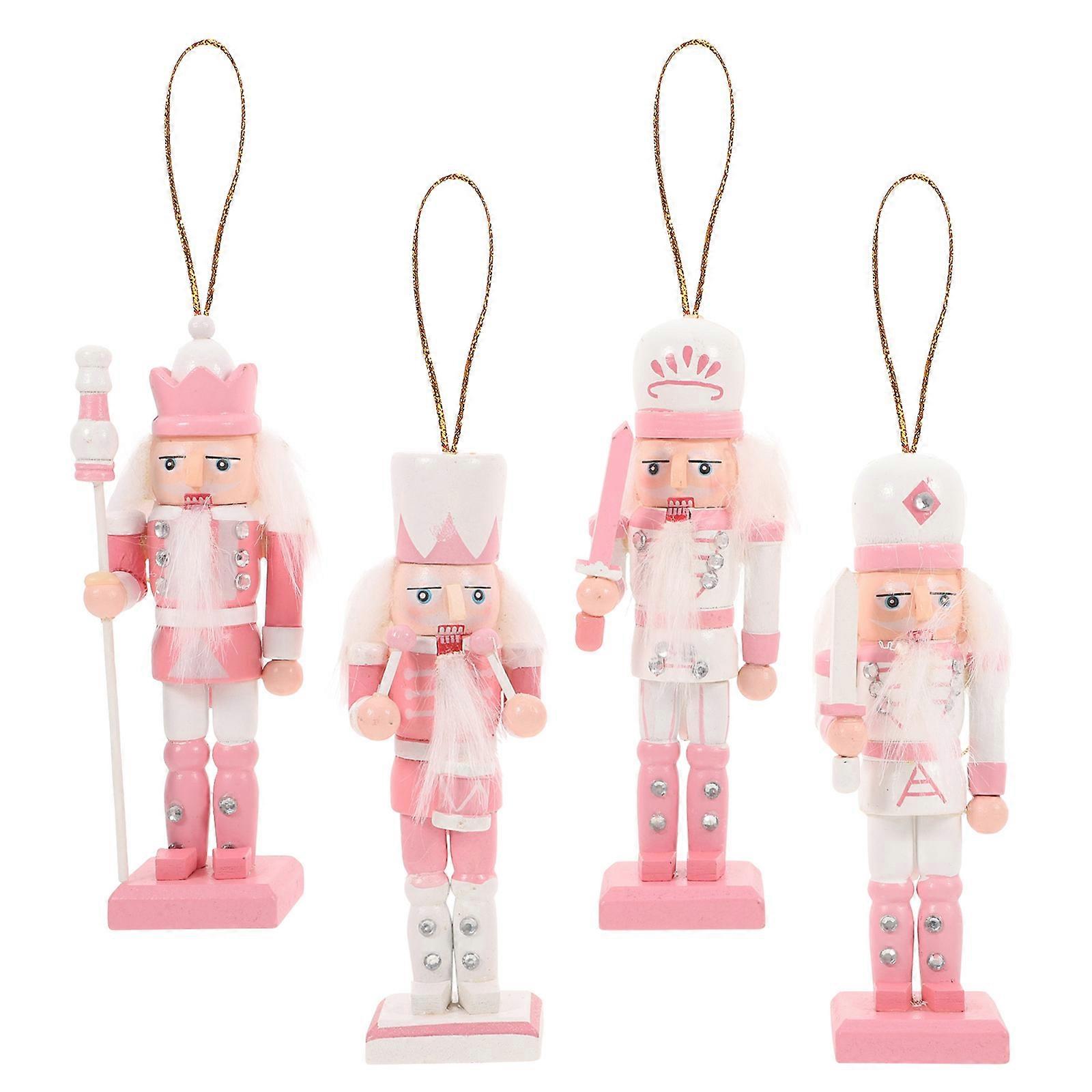 Xmas Nutcrackers 8Pcs Gift Giving For General Public 12Cm Nutcracker Desktop Decoration