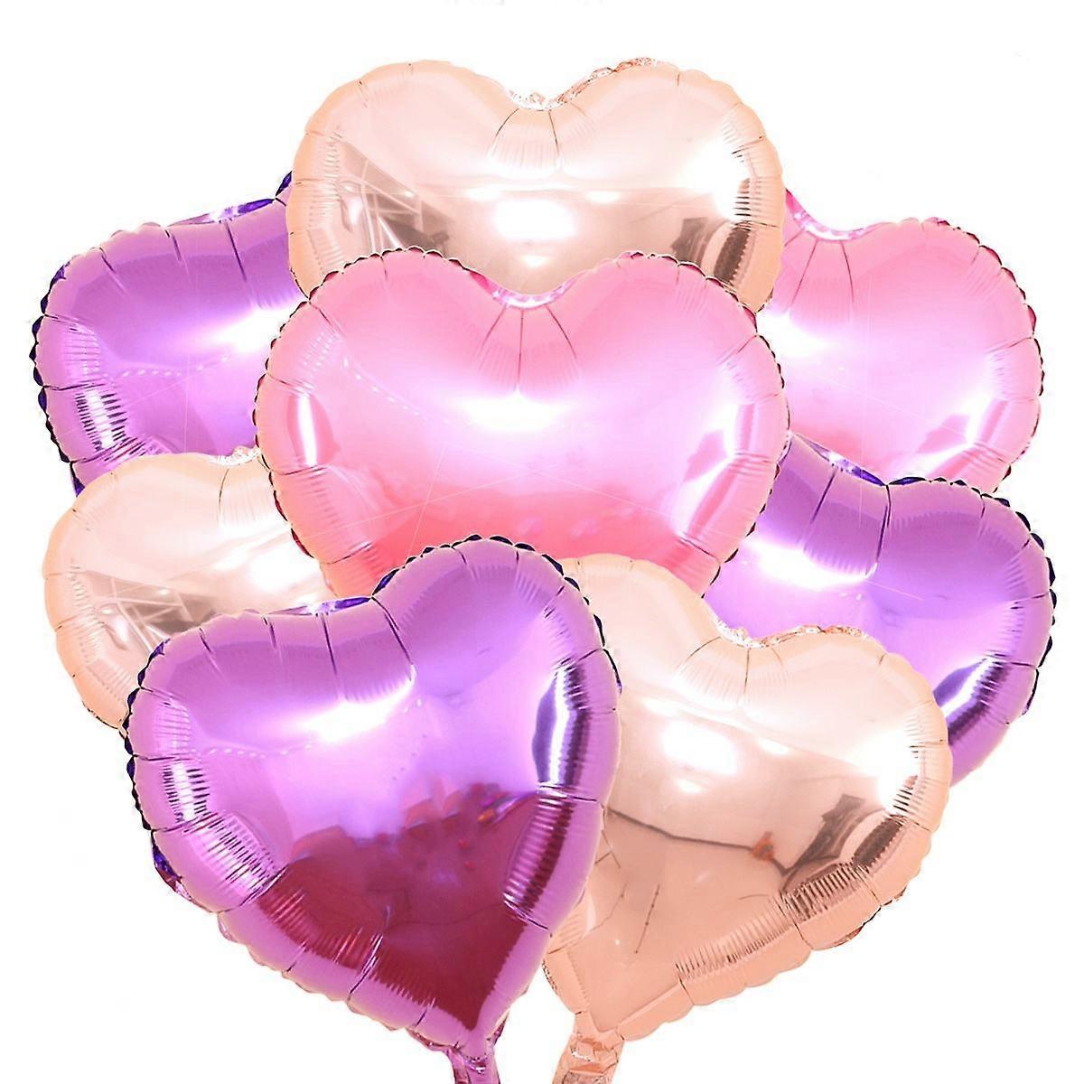 Assorted Color Heart Shape Balloons for Party Decoration 24Pcs Pack