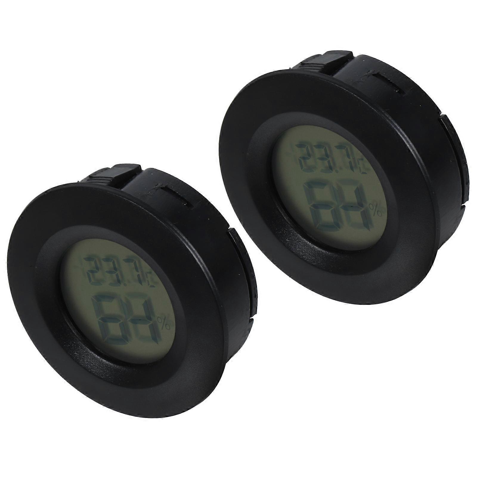 Temperature Meter Digital Round Hygrometer for Home Use 6Pcs