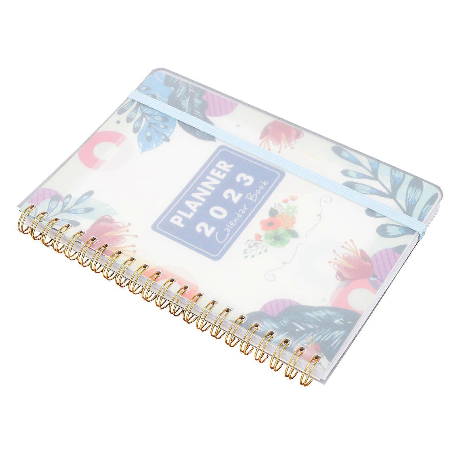 Monthly Planner Book for Academic Use 4Pcs Blue English Note Book Set