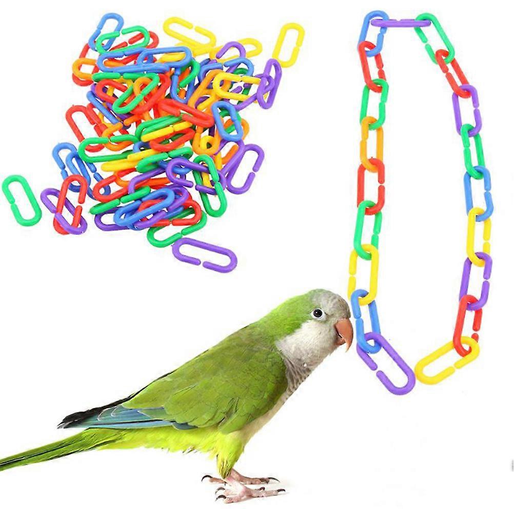 Parrot Fun Toy 100Pcs Assorted Toy For Engaging Playtime With Cockatiels Parakeets And Small Birds Promoting Skills