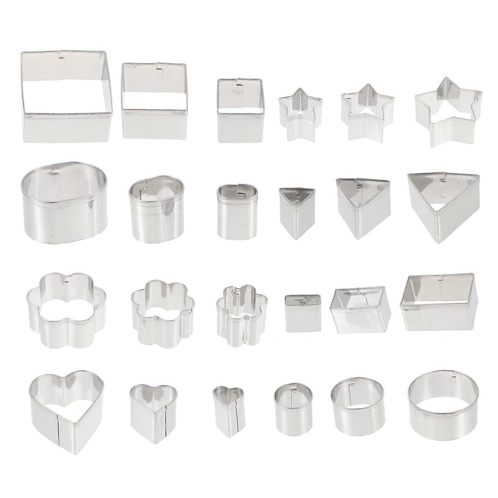 Biscuit Molds Stainless Steel Candy Cake Mold for Kitchen Baking 3Sets