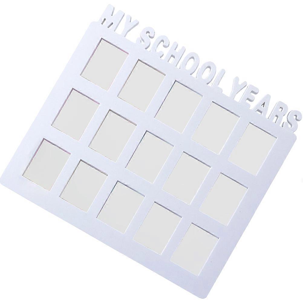 School Year Picture Frame for Decor with 3Pcs Collage Frames in White