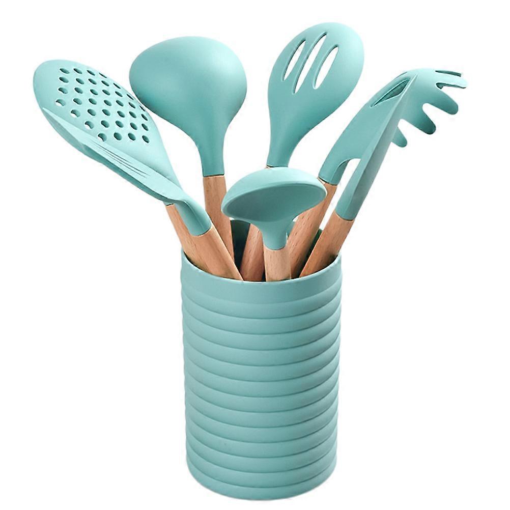 Silicone Kitchenware 1 Set 7 Pcs Household Cookware Set For Cooking And Baking Sky-Blue
