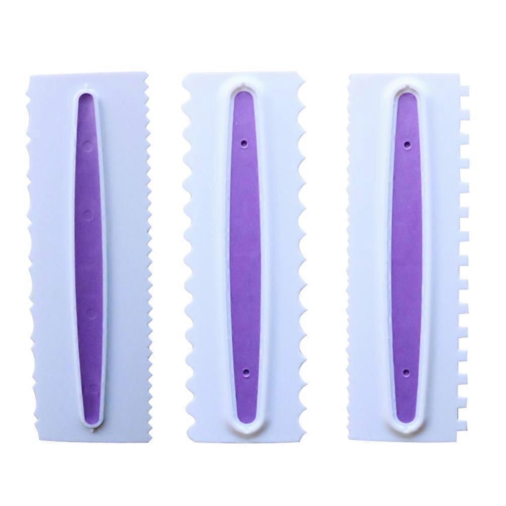 Mousse Polisher Plastic Icing Comb for Kitchen 6Pcs Cake