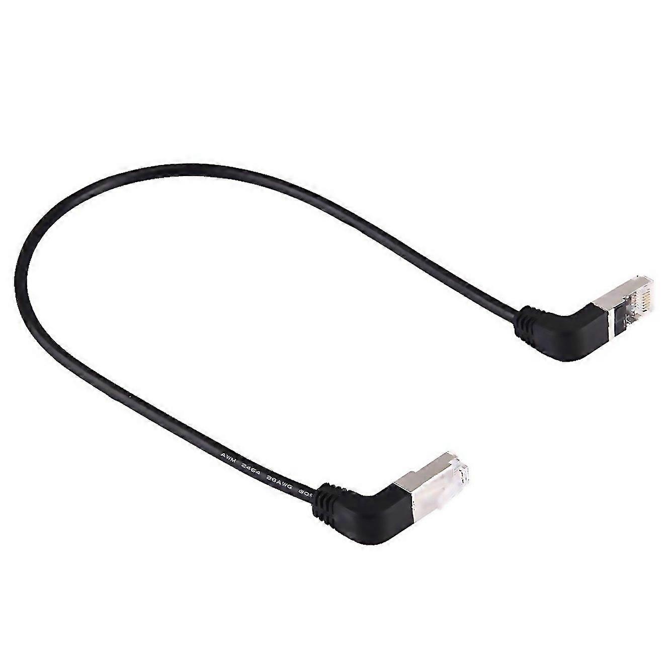 For 40cm Rj45 Male Bent Upward To Rj45 Male Bent Down Network Lan Cable