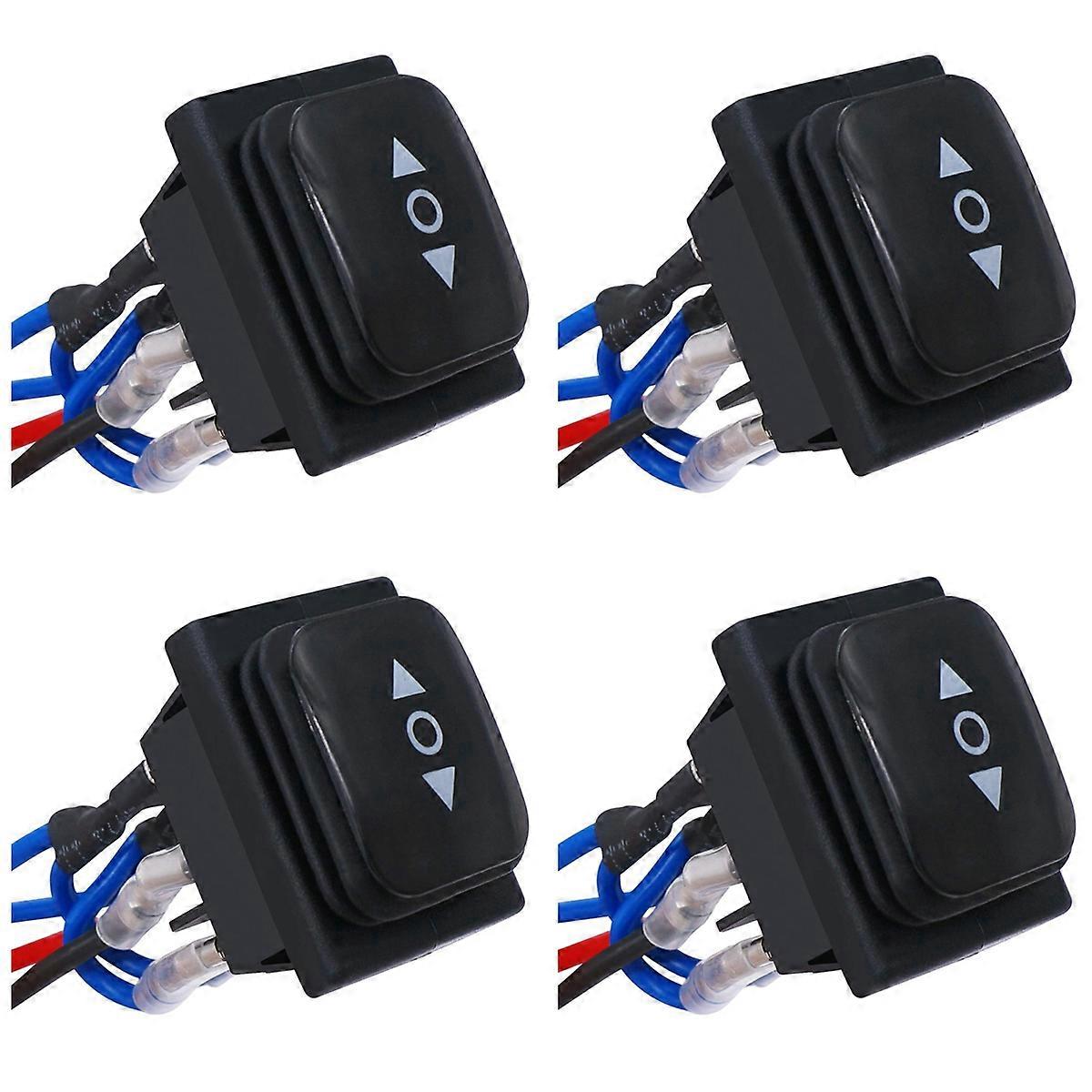 4X Momentary Polarity Reverse Switch Waterproof Control Motor Actuator 6 Pin 3 Position Rocker Toggl