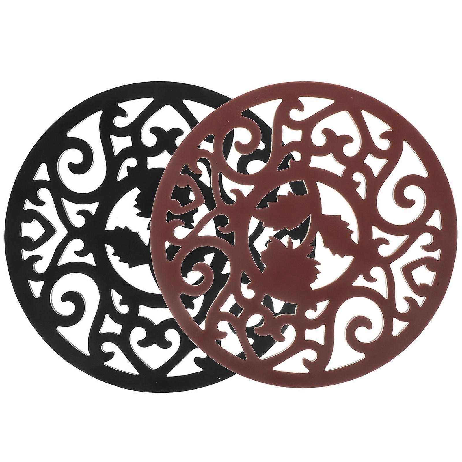 Silicone Trivet Mat for Kitchen Hot Pad 6Pcs Assorted Color Heat Resistant Pads